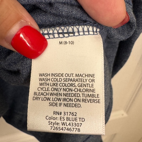 2 in 1 TOP & CARDIGAN. WHITE STAG LONG SLEEVE FLYAWAY TOP/TUNIC. EMBELLISHED NWT - Picture 8 of 15